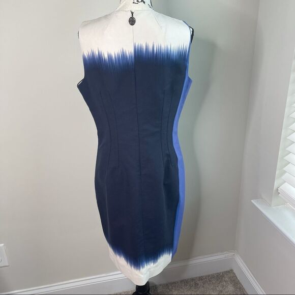 Elie Tahari‎ ombre color block sheath dress size 14 - Picture 5 of 7